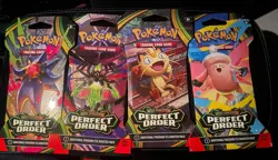 Pokemon Mega Evolution Perfect Order Sleeved Booster Pack 20x LOT!!ALL ARTWORK!! - Image 2