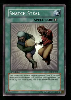 Snatch Steal #SD1-EN010 Yugioh 1st Edition - Image 1