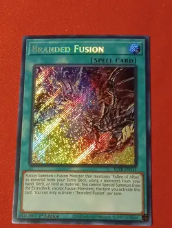Yugioh Branded Fusion BLTR-EN111 1st Ed Secret Rare Near Mint--Nice Condition - Image 1