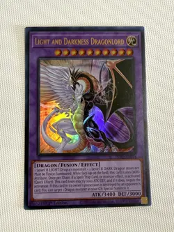 Yugioh Light and Darkness Dragonlord INFO-EN034 Ultra Rare 1st Edition NM - Image 1