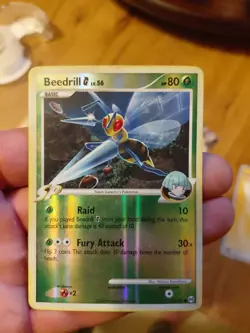 Pokemon TCG Beedrill G Arceus Holo Card 53/99 2009 Reverse Holo Common - Image 1