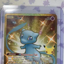 Mew Celebrations 25/25 Pokemon Card 25th Anniversary TCG Gold - Image 2