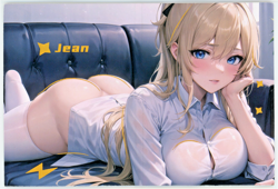 ❤JEAN GUNNHILDR Goddess Story Waifu Card - ABSOLUTE TERROR - Waifu BI-FOLD Card - Image 1