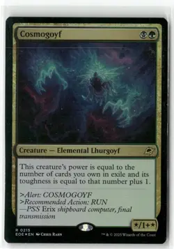 Cosmogoyf 215 Foil Edge of Eternities Magic: The Gathering Rare Foil Near Mint - Image 1