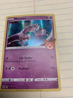 Mewtwo Rare (Trick or Trade Halloween) 056/172 Pokemon TCG Card - Image 5