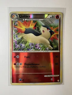 Quilava [Reverse Holo Uncommon] #49/123 Stage 1 HP 80 Pokemon TCG Heartgold & S… - Image 1