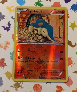 Pokemon TCG Cyndaquil 18/162 XY Breakthrough Reverse Holo English 2015 - Image 1