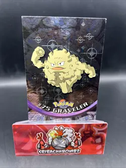 Topps Black Label Graveler #75 TV Animation Edition Holo Pokemon TCG 1999 - Image 1