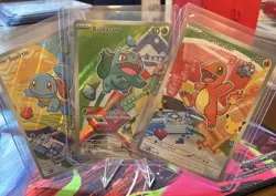 Pokemon TCG First Partner Illustration Collection Series 1 Kanto GEN 1 Starters - Image 1