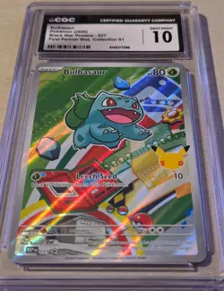 2026 Pokemon Bulbasaur First Partner Illustration Collection CGC 10 037 English - Image 2