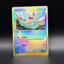 2003 Marshtomp 40/109 Pokemon Ruby and Sapphire Reverse Holo MP - Image 1