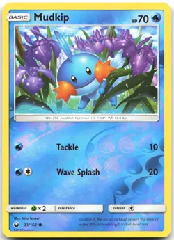 Mudkip 33/168 Common Celestial Storm Pokemon Reverse Holo Near Mint - Image 1