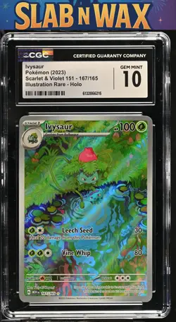 Pokemon tcg 2023 Scarlet & Violet 151 Ivysaur #167/165 CGC 10 - Image 1