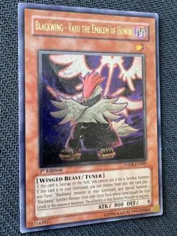 Yugioh Blackwing - Vayu the Emblem of Honor 1st Ed Ultimate Rare ANPR-EN005 NM - Image 3