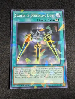 Yugioh - Swords of Concealing Light BP03-EN151 1st Edition Shatterfoil Rare NM - Image 1