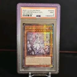 Yu-Gi-Oh ~ Lady Labrynth Quarter Century Secret Rare ☆ PSA 9 Mint ☆ - Image 1