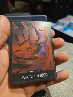 Black & Red Royal Blood Your Turn +1000 • Foil One Piece Don!! Card NM-Mint - Image 2