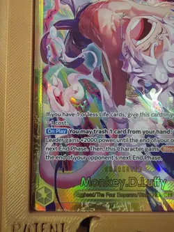 Bandai One Piece Card Game Monkey.D.Luffy EB04-061 Egghead Foil SEC Blocker x2 - Image 5