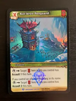 World of Warcraft WoW TCG Promo - Foil Kor'kron Vanguard - Image 1