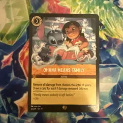 Disney Lorcana TCG Winterspell Ohana Means Family Legendary Non Foil 32/204 - Image 1