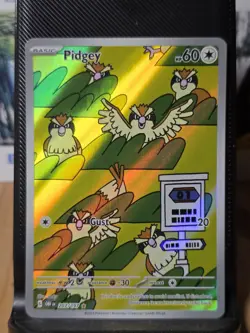 Pidgey 207/197 Obsidian Flames Illustration Rare Pokemon Card 2023 NM - Image 1
