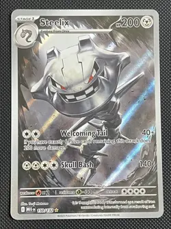 Steelix 150/132 Pokemon Mega Evolution Holo Illustration Rare NM - Image 1