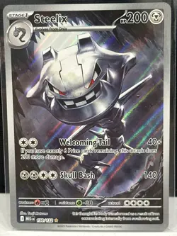 Steelix - 150/132 - Pokemon Mega Evolution Illustration Rare NM - Image 1