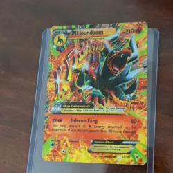Pokemon M Houndoom EX 22/162 Breakthrough Full Art Holo Ultra Rare Card - Image 1