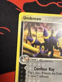 Umbreon – 2003 Pokemon Card – EX Sandstorm 24/100 – Rare - Non-Holo – LP - Image 2