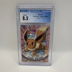 CGC 8.5 Eevee Topps 2000 Series 3 133 Pokemon Card - Image 1