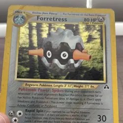 Pokemon Neo Revelation Forretress Stage 1 Card 2/75 English 2001 Vintage Damaged - Image 2
