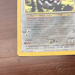 Pokemon Neo Revelation Forretress Stage 1 Card 2/75 English 2001 Vintage Damaged - Image 3