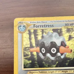 Pokemon Neo Revelation Forretress Stage 1 Card 2/75 English 2001 Vintage Damaged - Image 4