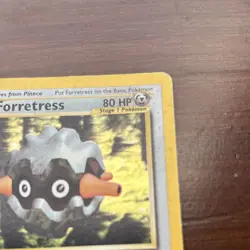 Pokemon Neo Revelation Forretress Stage 1 Card 2/75 English 2001 Vintage Damaged - Image 5