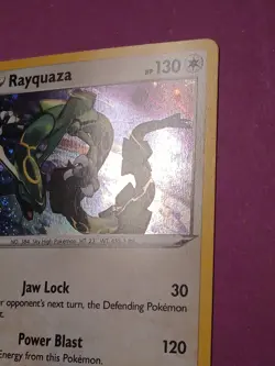 Pokemon Sword & Shield Rayquaza SWSH 029 Promo Card Black Star Holo - Image 5