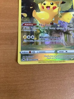 Pokemon Pikachu GG30 Crown Zenith Galarian Gallery Holo Sword & Shield Card NM - Image 2