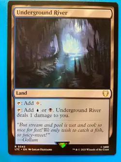 MTG 1x Underground River # 342 Lord of the Rings Magic the Gathering Card x1 NM - Image 1