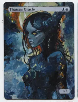 Thassa's Oracle Altered Art Magic The Gathering Hand Painted Card - Image 1