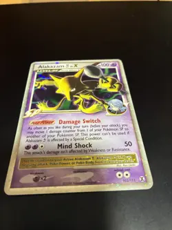 Pokemon Alakazam E4 Lv.X 103/111 Rising Rivals Ultra Rare Holo 2009 English Card - Image 2