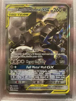 Pokemon PSA Gem Mint 10 Lucario & Melmetal GX SM192 Sun & Moon Promo Holo - Image 5