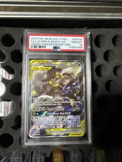 2019 POKEMON SM BLACK STAR PROMO #SM192 FULL ART/LUCARIO & MELMETAL GX PSA 10 - Image 1