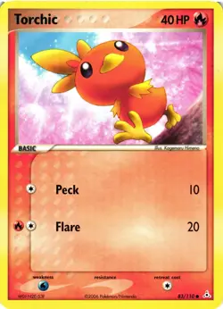 Pokemon TCG EX Holon Phantoms Torchic 83/110 VLP - Image 1