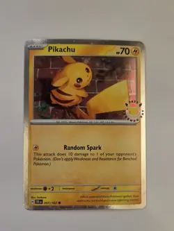 Pikachu 051/162 - Pokemon Day 2026 Stamped Holo - Image 1