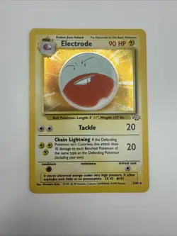 Electrode 2/64 Holo Rare - Jungle Unlimited - Pokemon TCG 1999 Vintage MP - Image 1