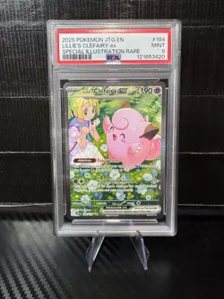 Lillie's Clefairy ex 184/159 PSA 9 Sv09: Journey Together SIR Pokemon - Image 1