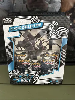 Pokemon Scarlet & Violet Black Bolt Binder Collection Factory Sealed Box - Image 1