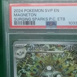 PSA 9 Magneton #159 Pokemon Center Promo SVP159 Pokemon TCG Surging Sparks MINT - Image 3