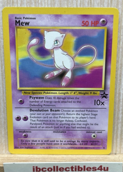 Mew 8 BLACK STAR PROMO Pokemon TCG WOTC Vintage MINT/NM - Image 1