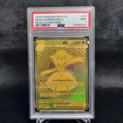 Pokemon Mega Gardevoir ex PSA 9 187/132 Gold Hyper Rare 2025 - Image 1