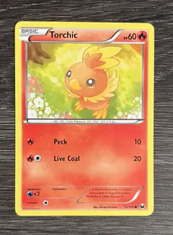 Torchic - 15/108 - Common LP, English Pokemon Dark Explorers - Image 1